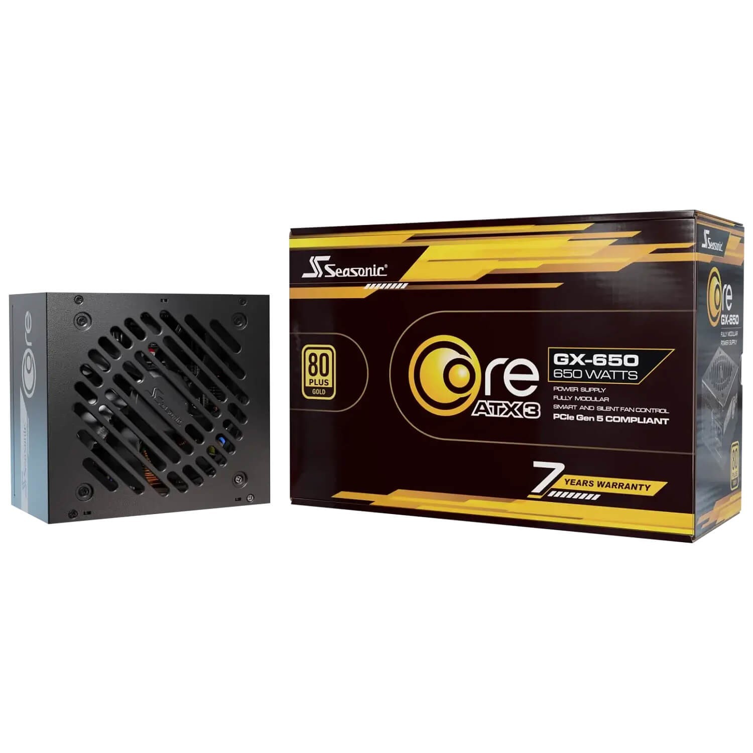 Seasonic GX-650 650W CORE (V2) GX ATX 3.1 80+ Gold PSU SRP-CGX651-A5A32SF