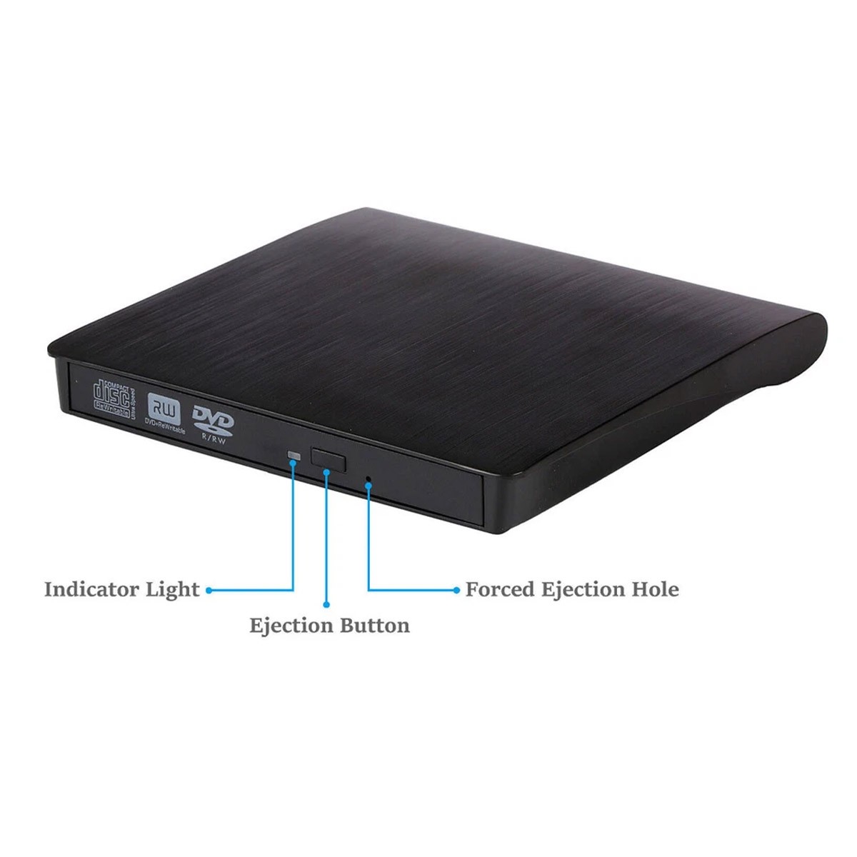 External DVD drive, USB 3.0 and Type-C CD DVD reader/writer, burner/player
