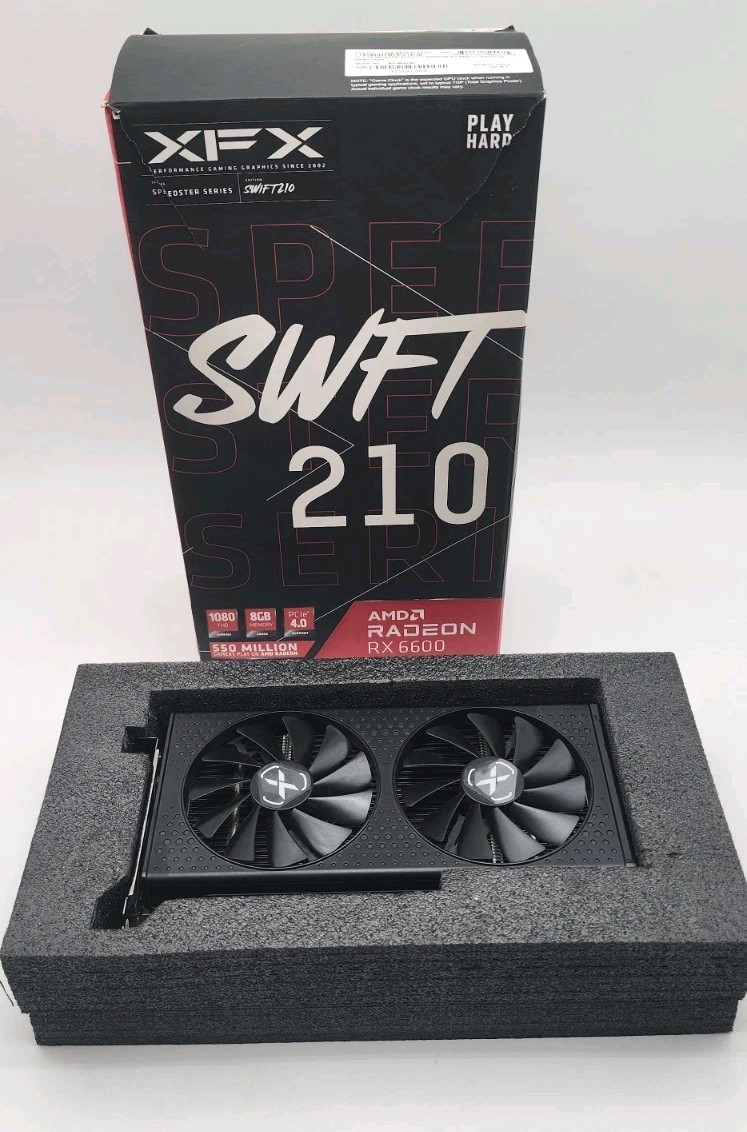 XFX - SPEEDSTER SWFT210 AMD Radeon RX 6600 Core 8GB GDDR6 - USED