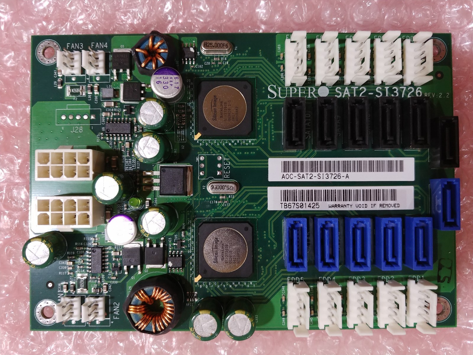 Lot of 6 New SUPERMICRO Raid Controllers SAT2-SI3726 aoc-SAT2-SI3726-a 