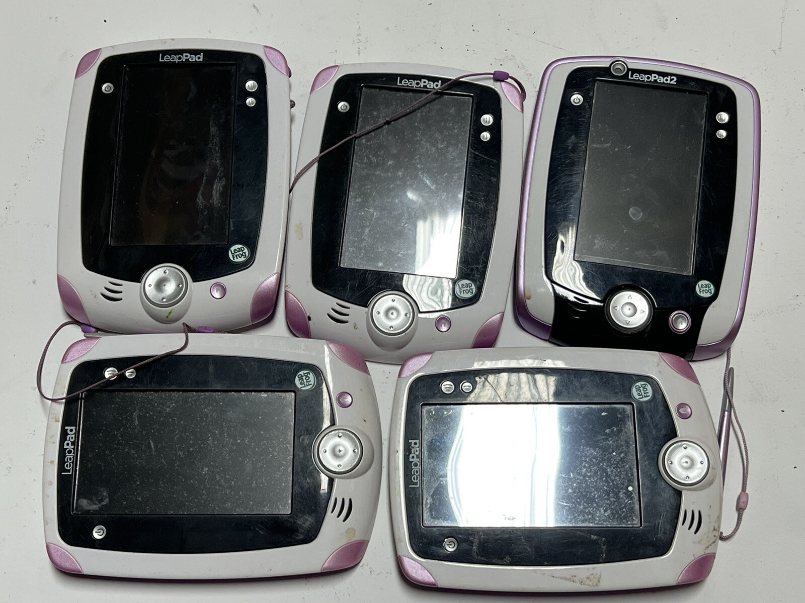 Lot of 5 As Is Leapfrog LeapPad Kids Explorer Learning System For repair
