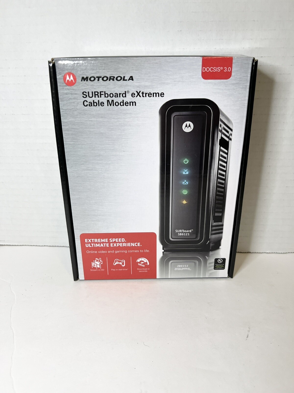 Motorola SB6121 SurfBoard eXtreme High Speed Gaming Cable Modem Docsis 3.0 NEW