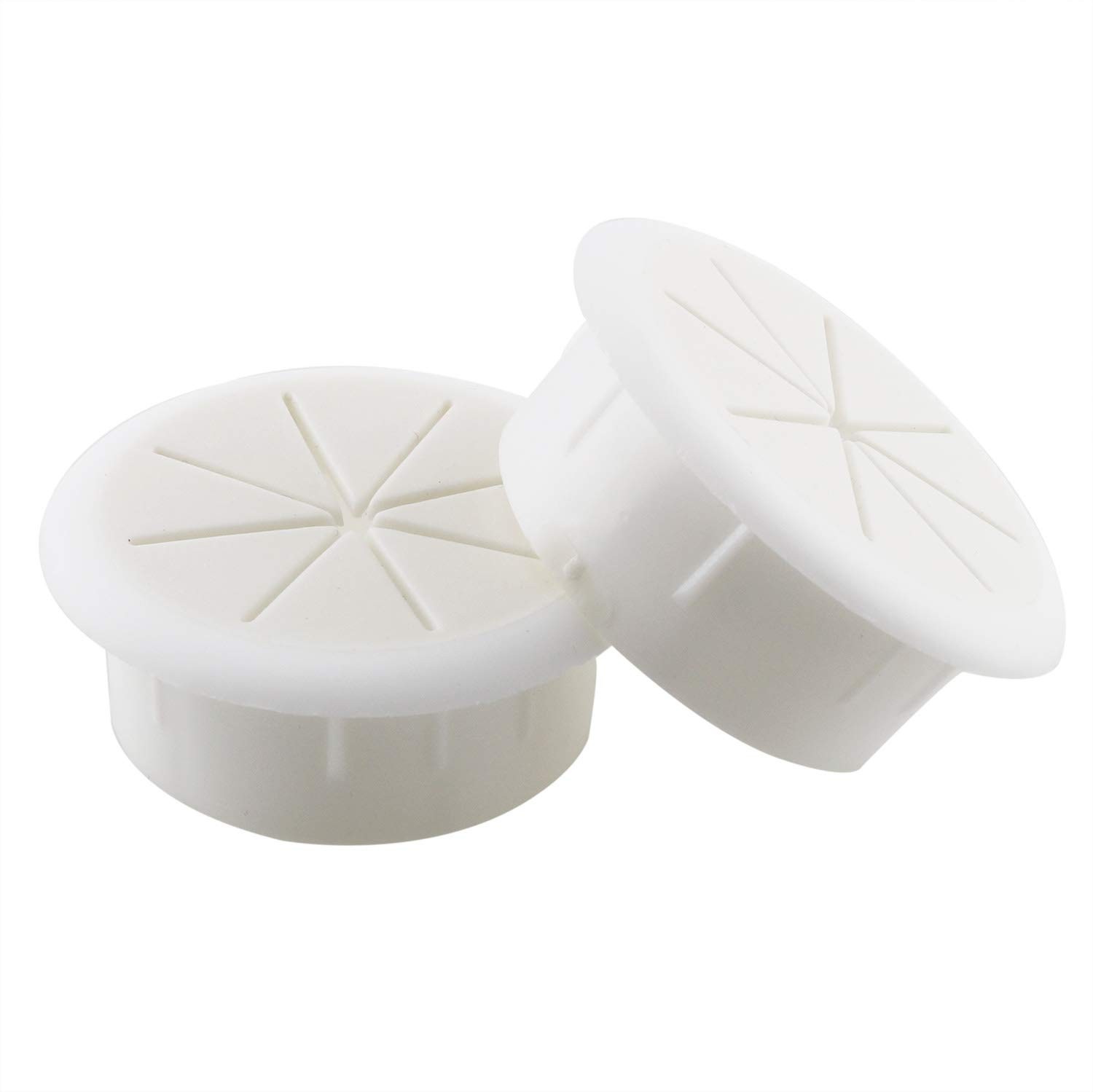 pugdodo 2PCS 2Inch 2-3/8 inches (diameter), 9/10 (height), White