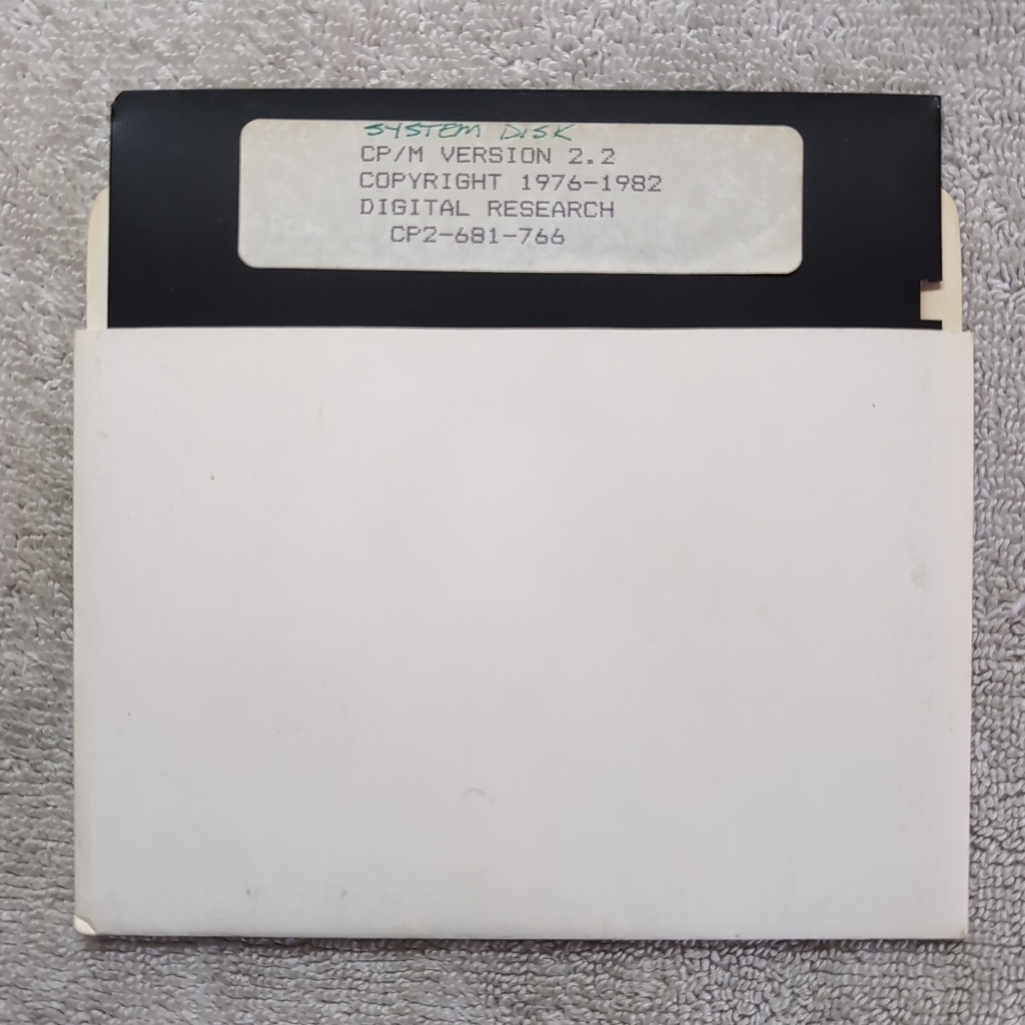 Digital Research CP/M Version 2.2 Floppy Disk CP2-681-766