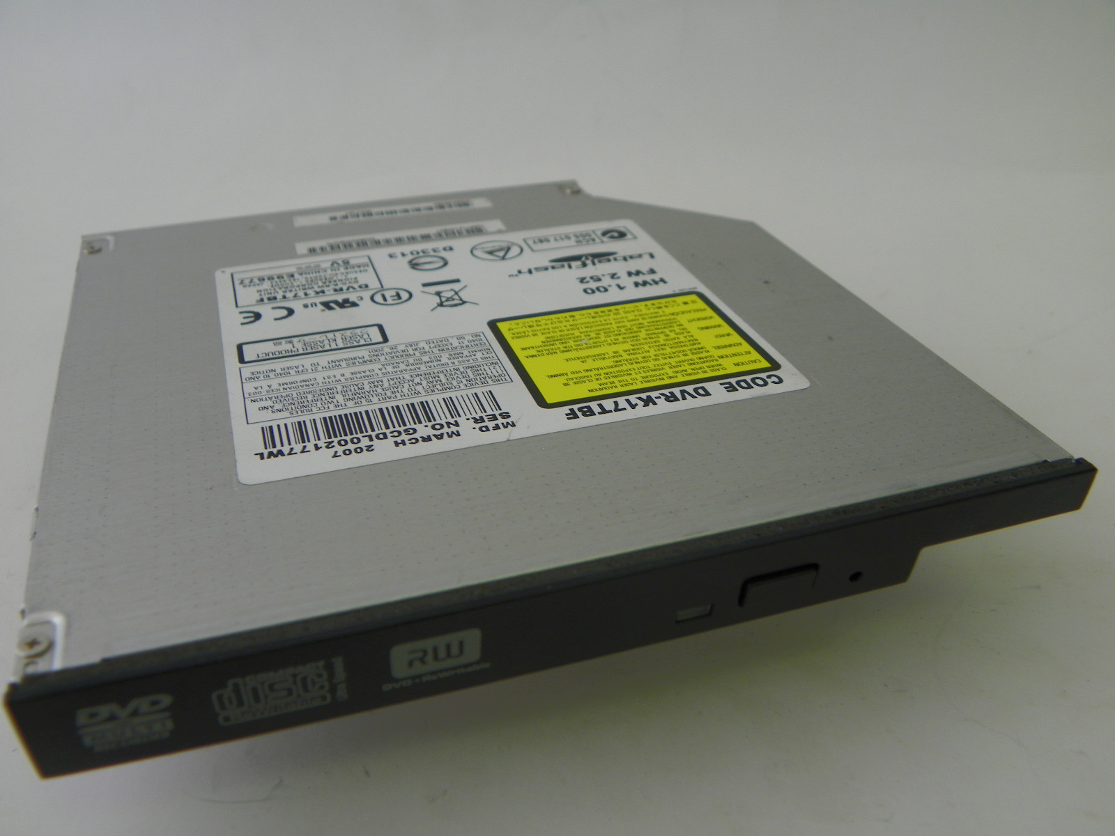 Pioneer DVR-K17TBF DVD±R/RW Notebook IDE Drive K000046050