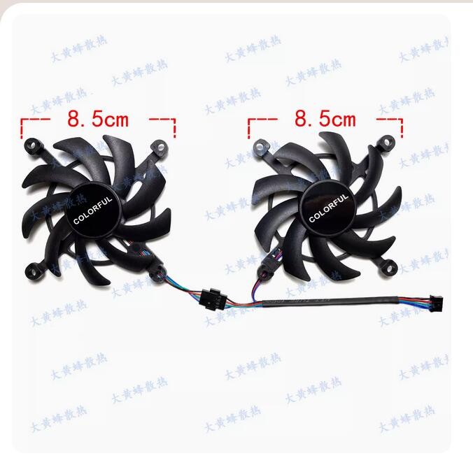 New Graphics Card Cooling Fan For COLORFUL RTX4060 4070 BattleAx Duo