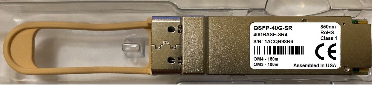 Alcatel Lucent QSFP-40G-SR Compatible 40GBASE-SR4 QSFP+SR4 150m OM4 MPO MMF