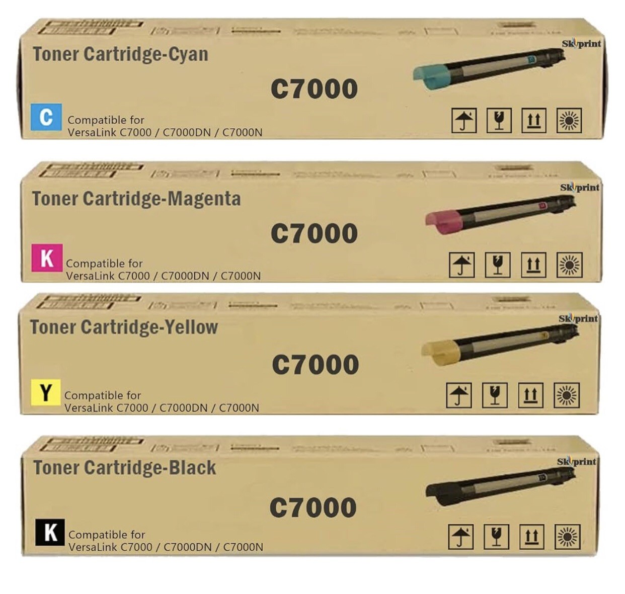SkyPrint High Capacity VersaLink C7000 Toner CartridgesCompatible for Xerox