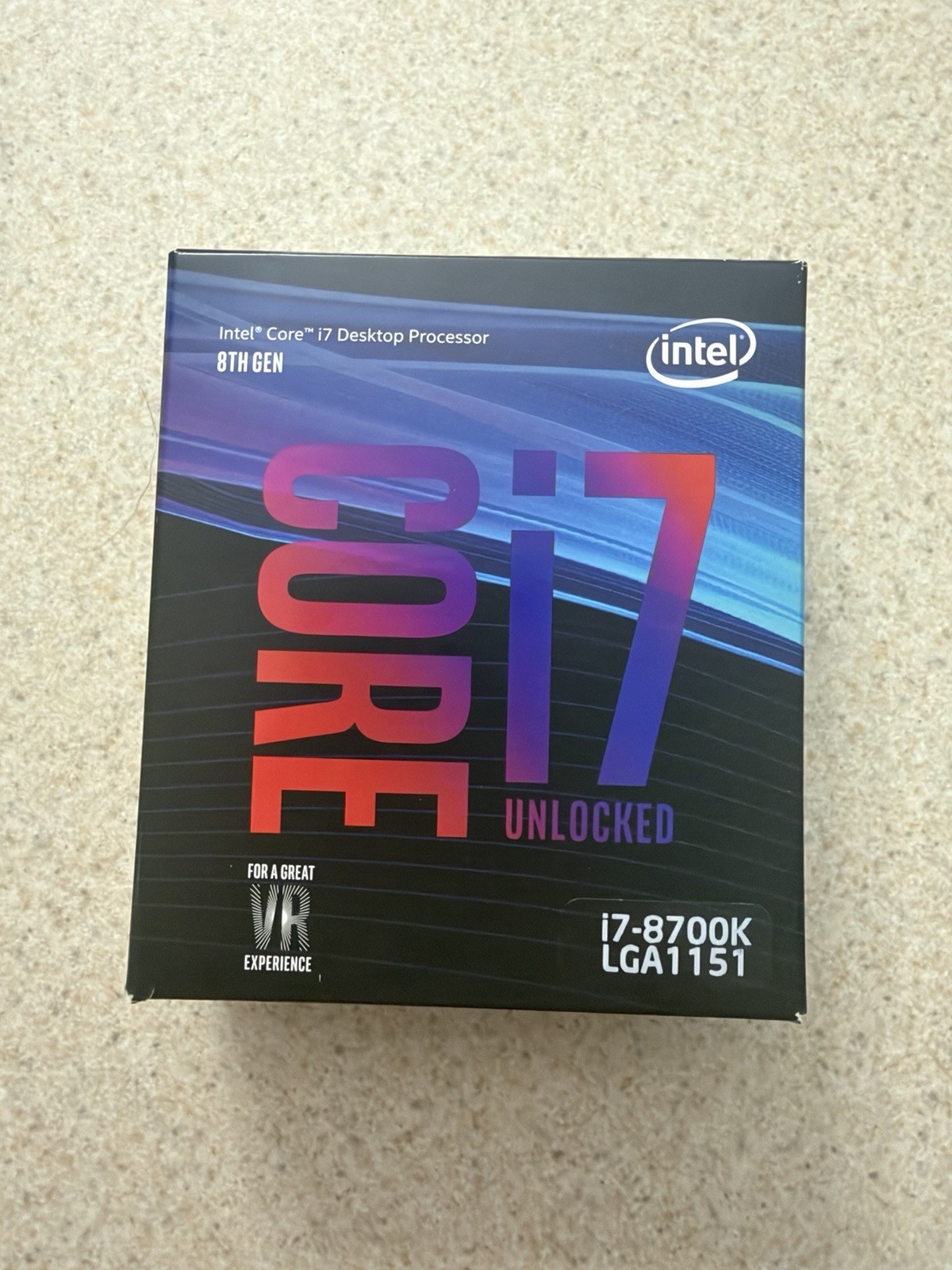 Intel I7-8700K Desktop CPU Processor 3.7GHz, 6-Core, 12MB, LGA1151