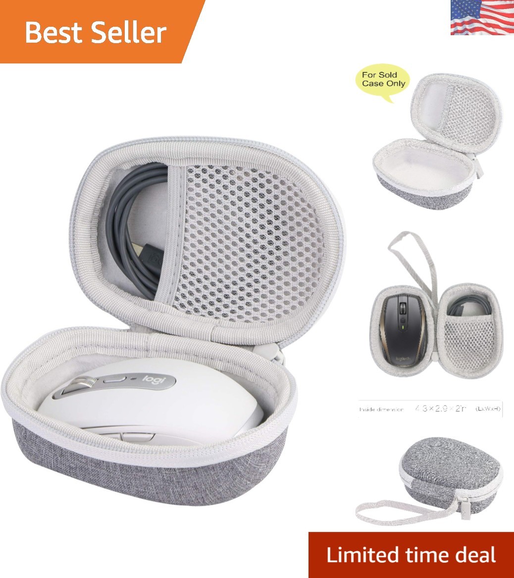 Durable Water-Resistant Case for Logitech MX Anywhere Mouse - Grey Design