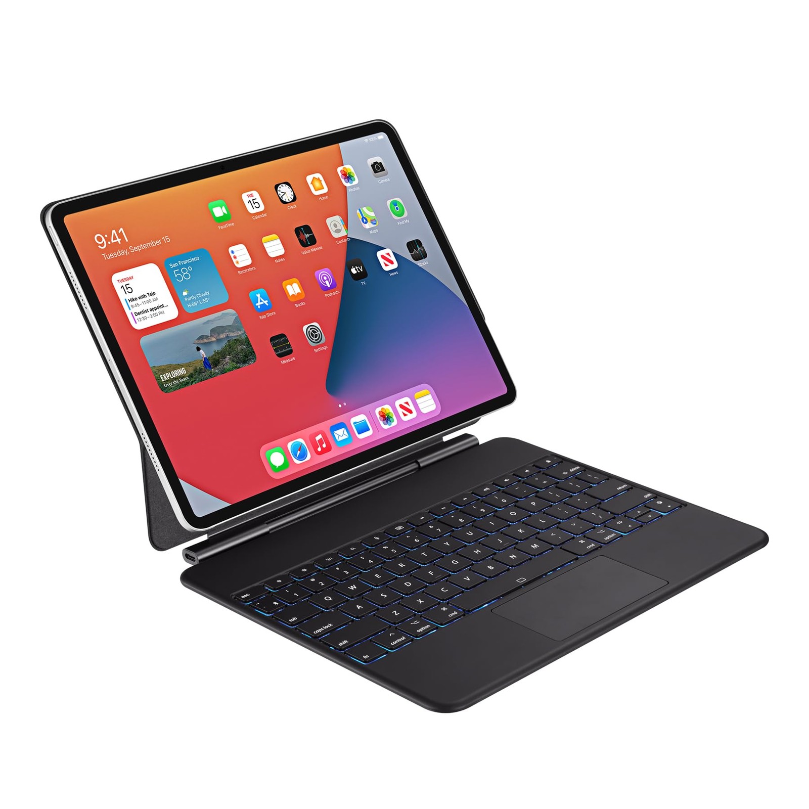 Adesso Bluetooth Keyboard for iPad Pro 12.9 inch M4 Edition (wkb-7060) (wkb7060)