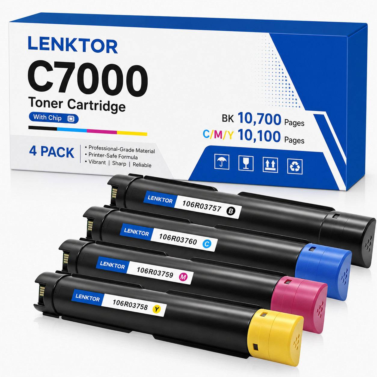 C7000 106R03757 4PK Toner Cartridge Set for VersaLink C7000 C7000DN C7000N