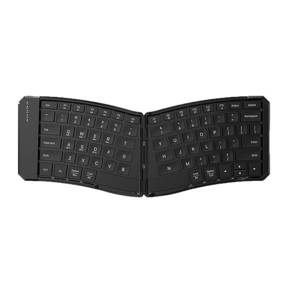 Split Folding Bluetooth Keyboard Portable Travel Keyboard Foldable Keyboard W8J7