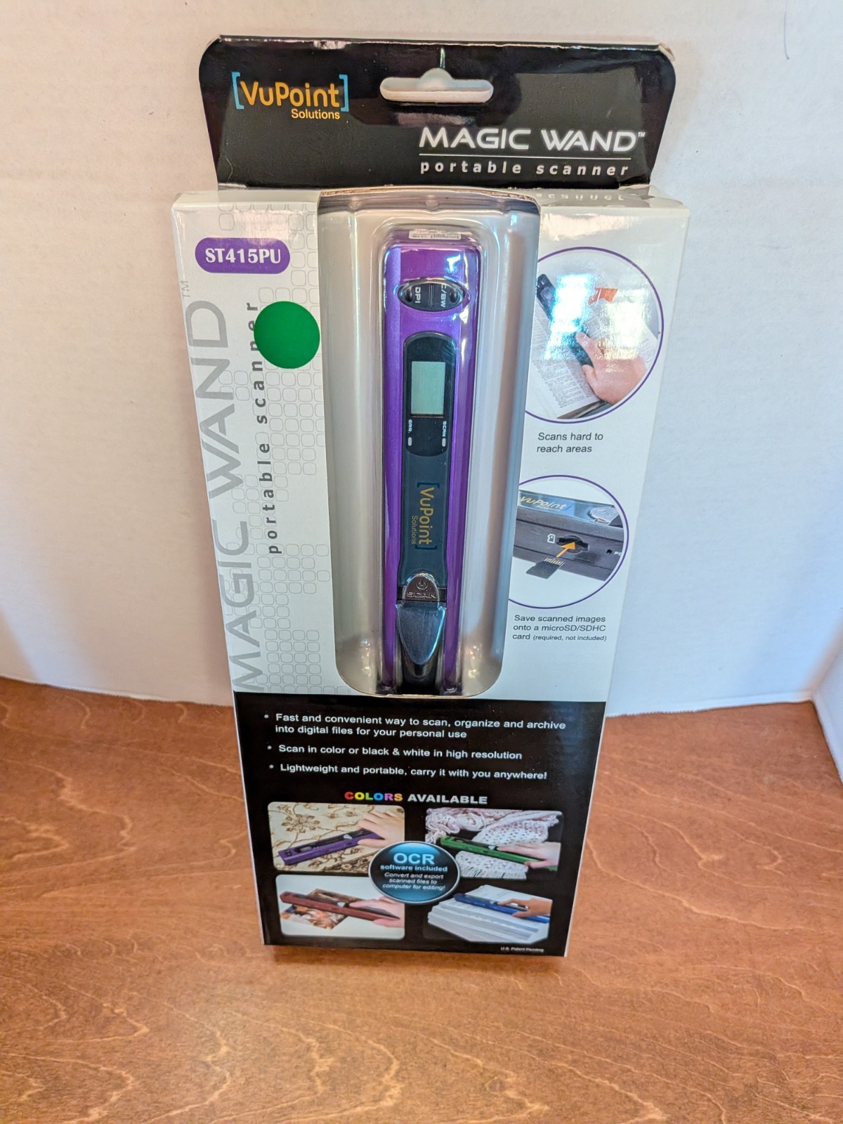 VuPoint ST415 Handheld Magic Wand Portable Scanner 900 dpi NEW Sealed In Box