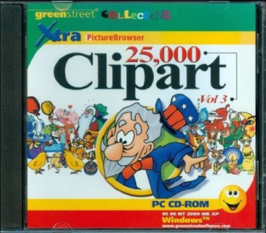 New Sealed, 25,000 Clipart Clip Art Vol. 3 Xtra Picture Browser PC CD-Rom