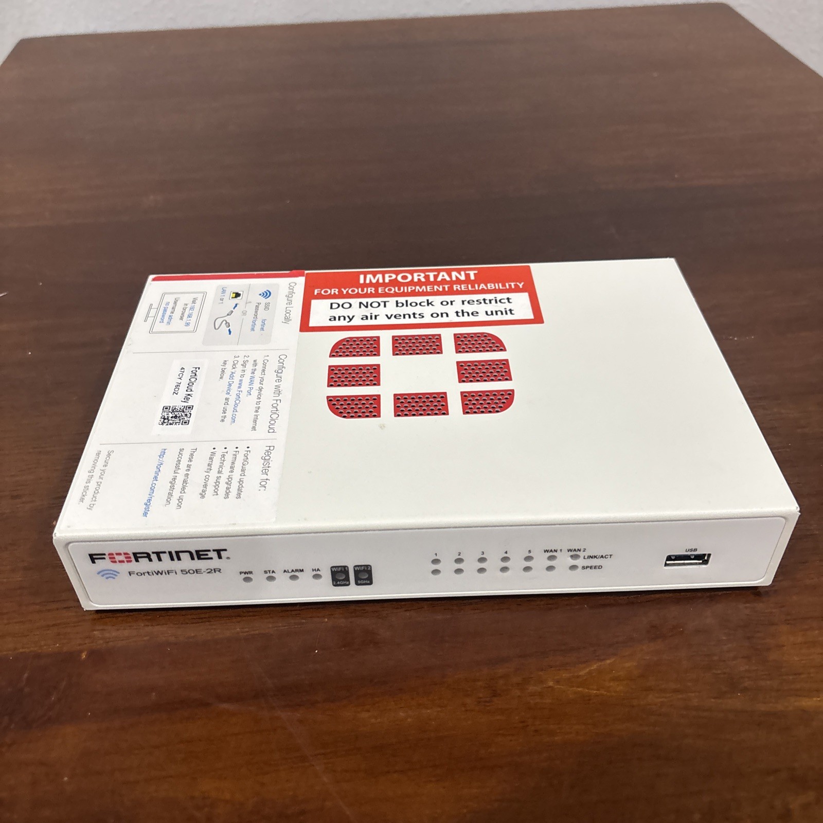Fortinet FortiGate 50E High Performance UTM for Small Networks