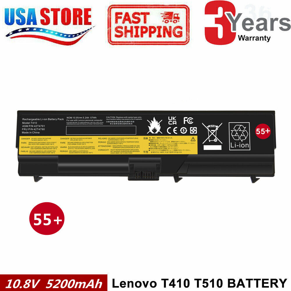 Battery for Lenovo ThinkPad  L410 L412 L420 L421 L510 L512 L520 SL410 2842 SL510