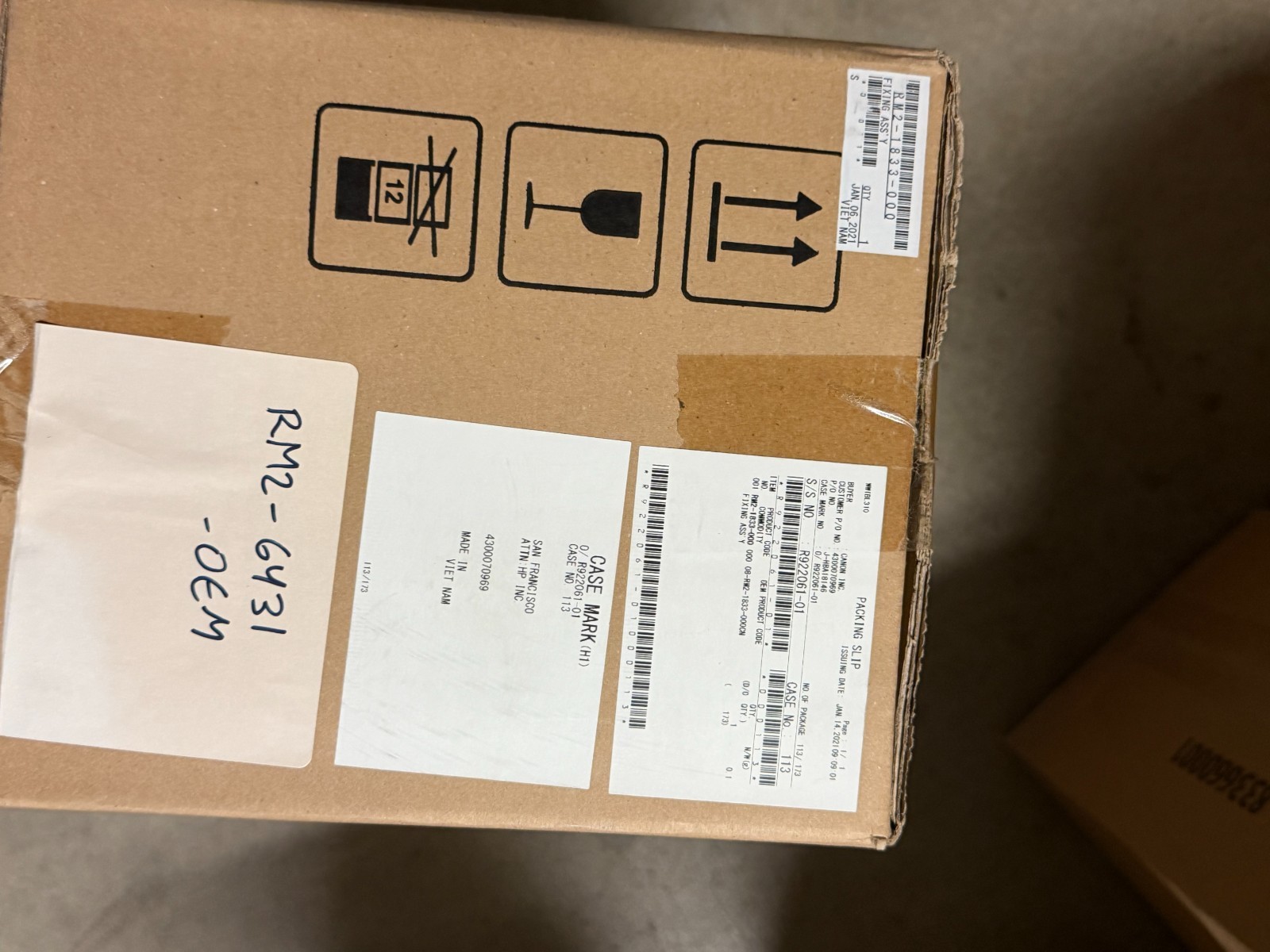 HP Color M452/M377/M477/M479 Simplex Fuser Unit (RM2-6431) NEW Genuine OEM
