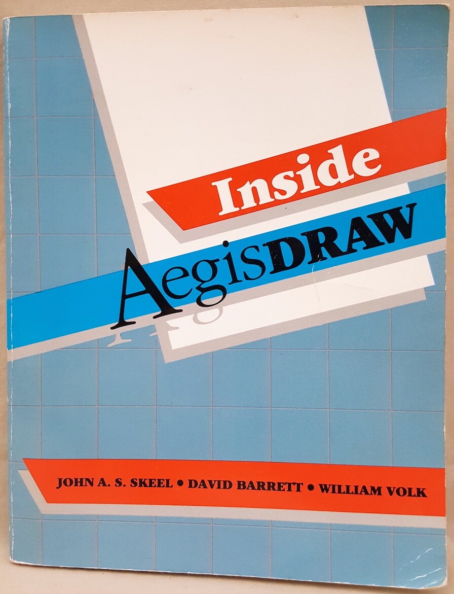 Inside AegisDRAW Book ©1986 CAD Commodore Amiga Aegis Draw 500 1000 2000 3000