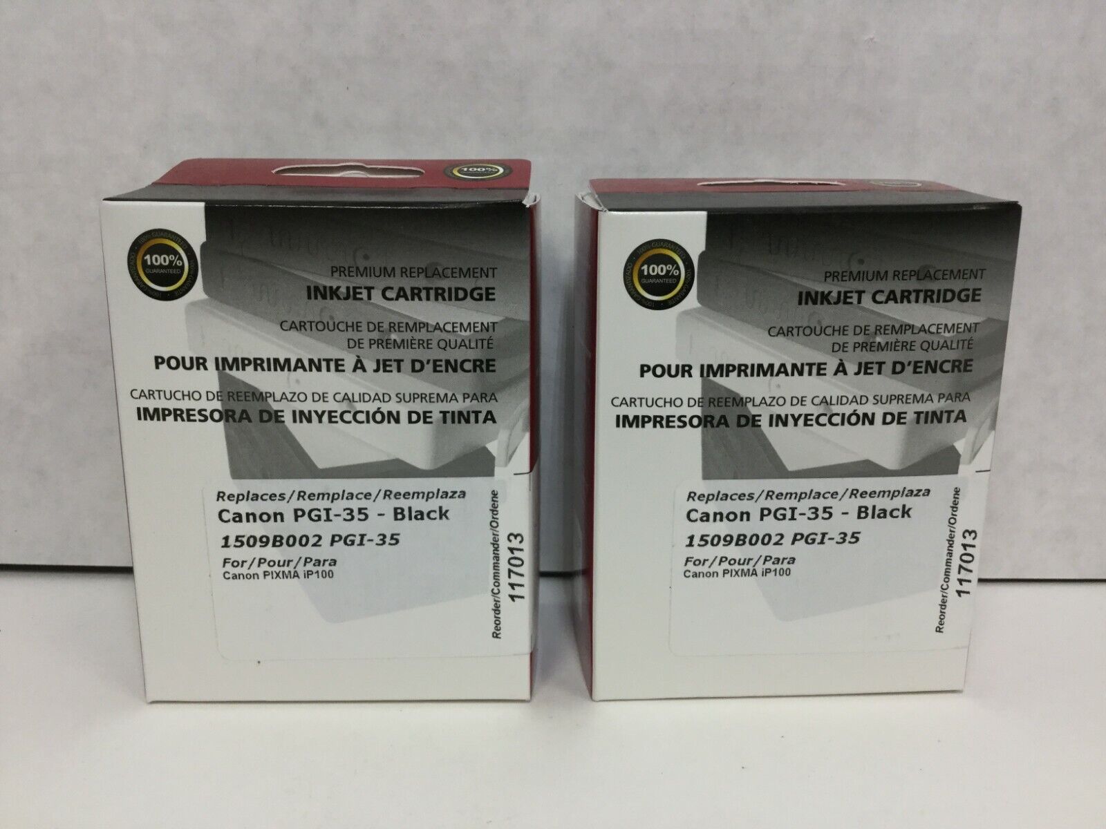 Clover Technologies Remanufactured Black Ink Cartridge, Canon PGI-35, 2 Packs