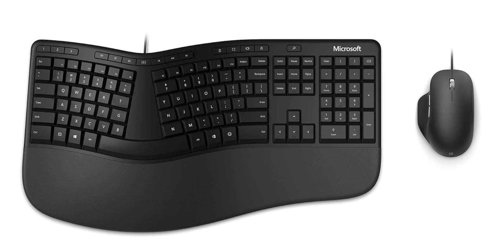 Microsoft Ergonomic (RJU-00001) Wired Desktop Keyboard and Mouse bundle