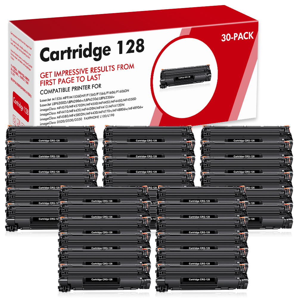 30PK CRG128 Toner Cartridge For Canon 128 ImageClass D550 D530 MF4770n MF4880dw