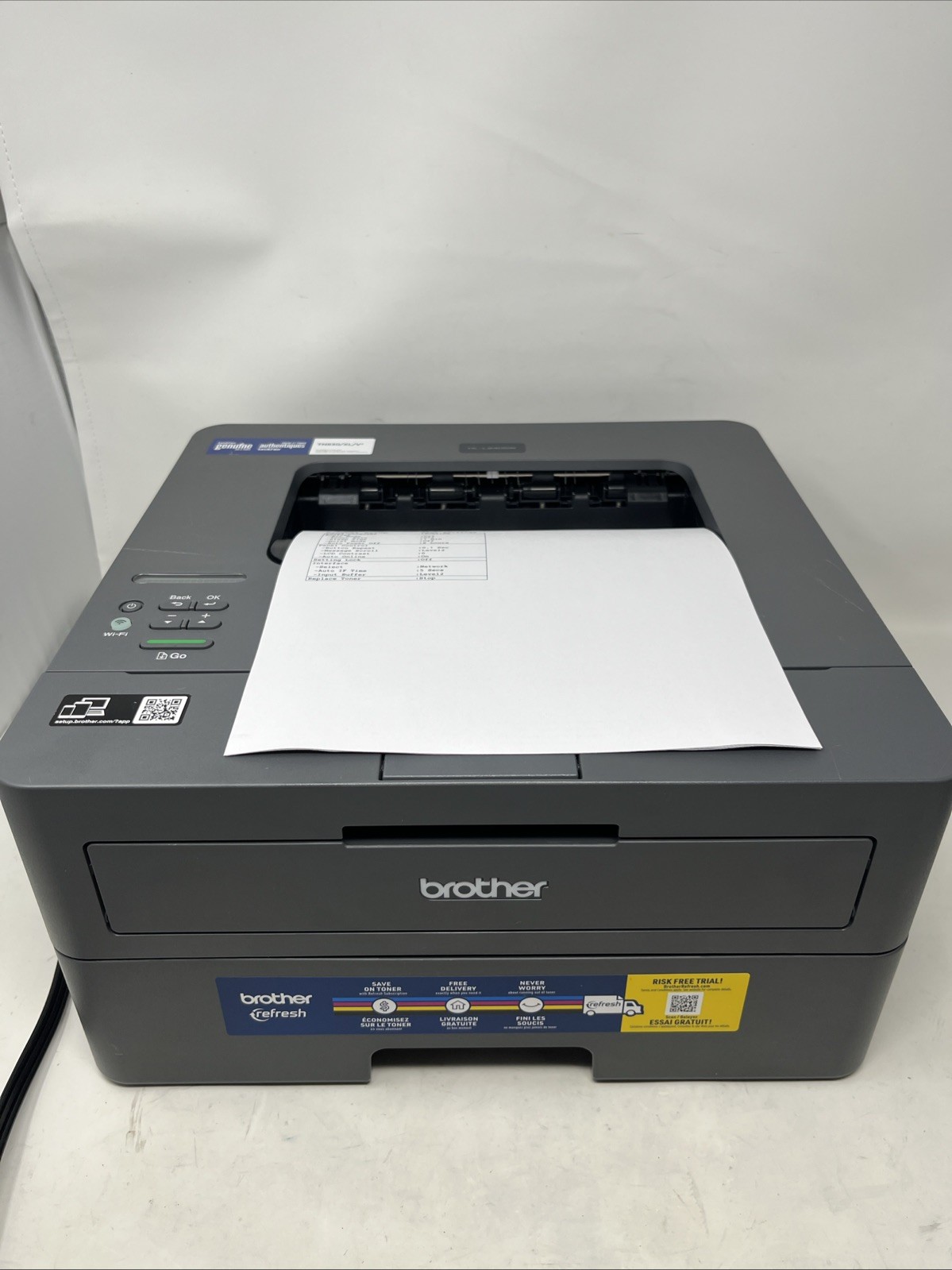 Brother Wireless HL-L2405W Compact Monochrome Laser Printer-Tested 425 Pg Count