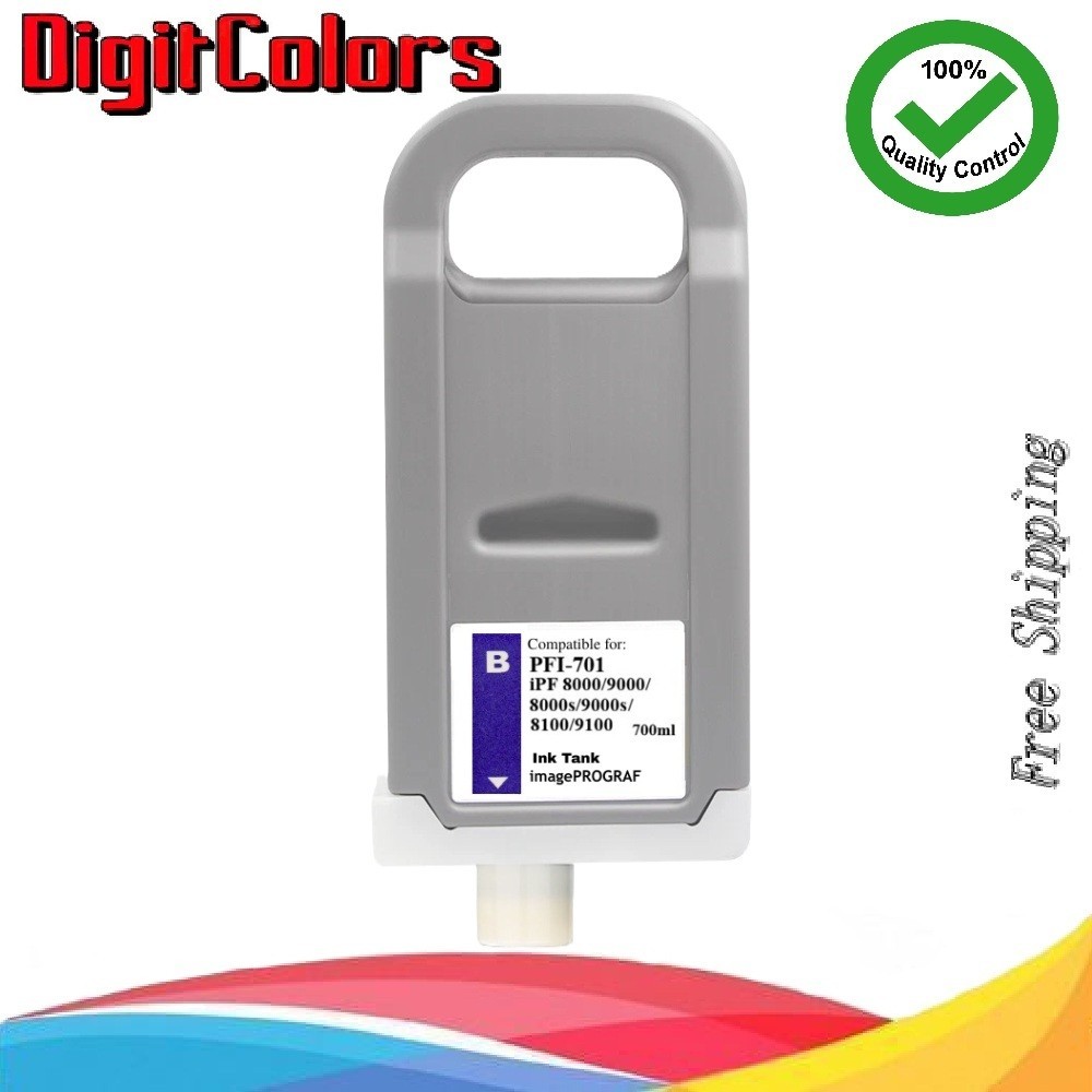 PFI-701 Blue Ink Cartridge for Canon IPF 8000s 9000s 8000 9000 PFI701B