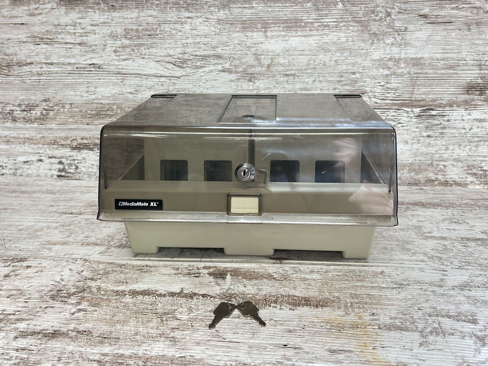 Vintage Amaray Mediamate XL Floppy Disk Case Storage With Keys