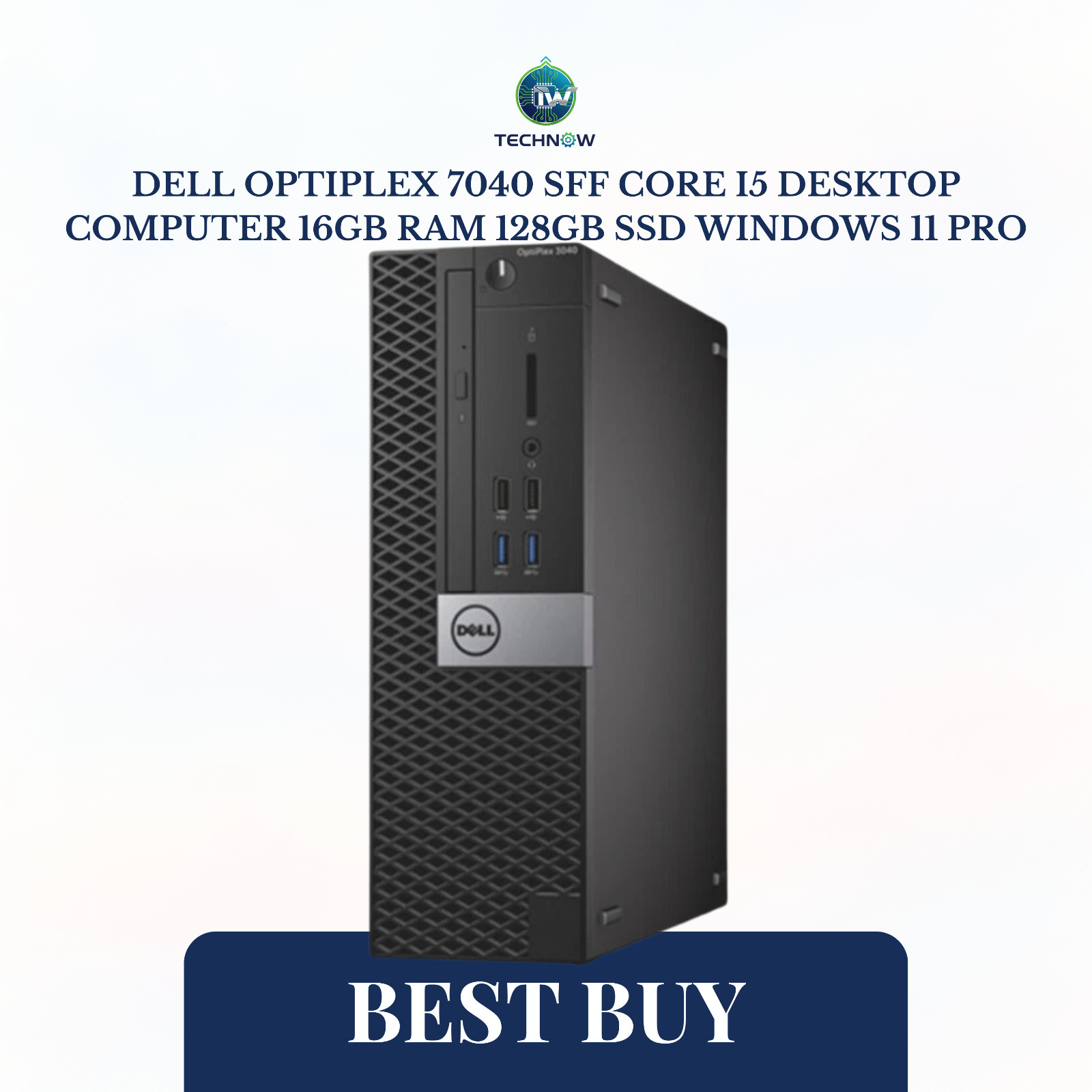 Dell OptiPlex 7040 SFF Core i5 Desktop Computer 16GB RAM 128GB SSD Windows 11 Pr