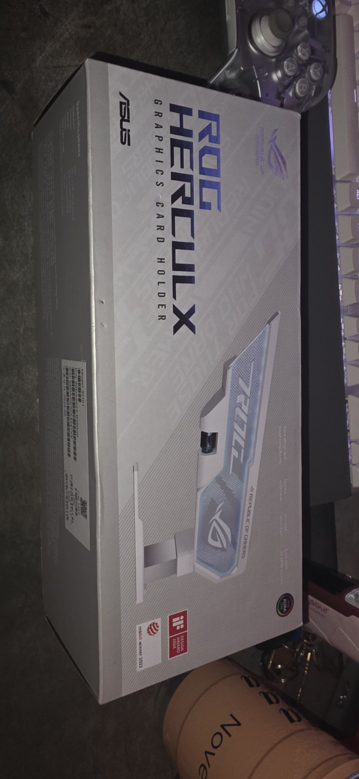 ASUS ROG HERCULX Graphics Card Holder XH01 White 90DA0023-B09000