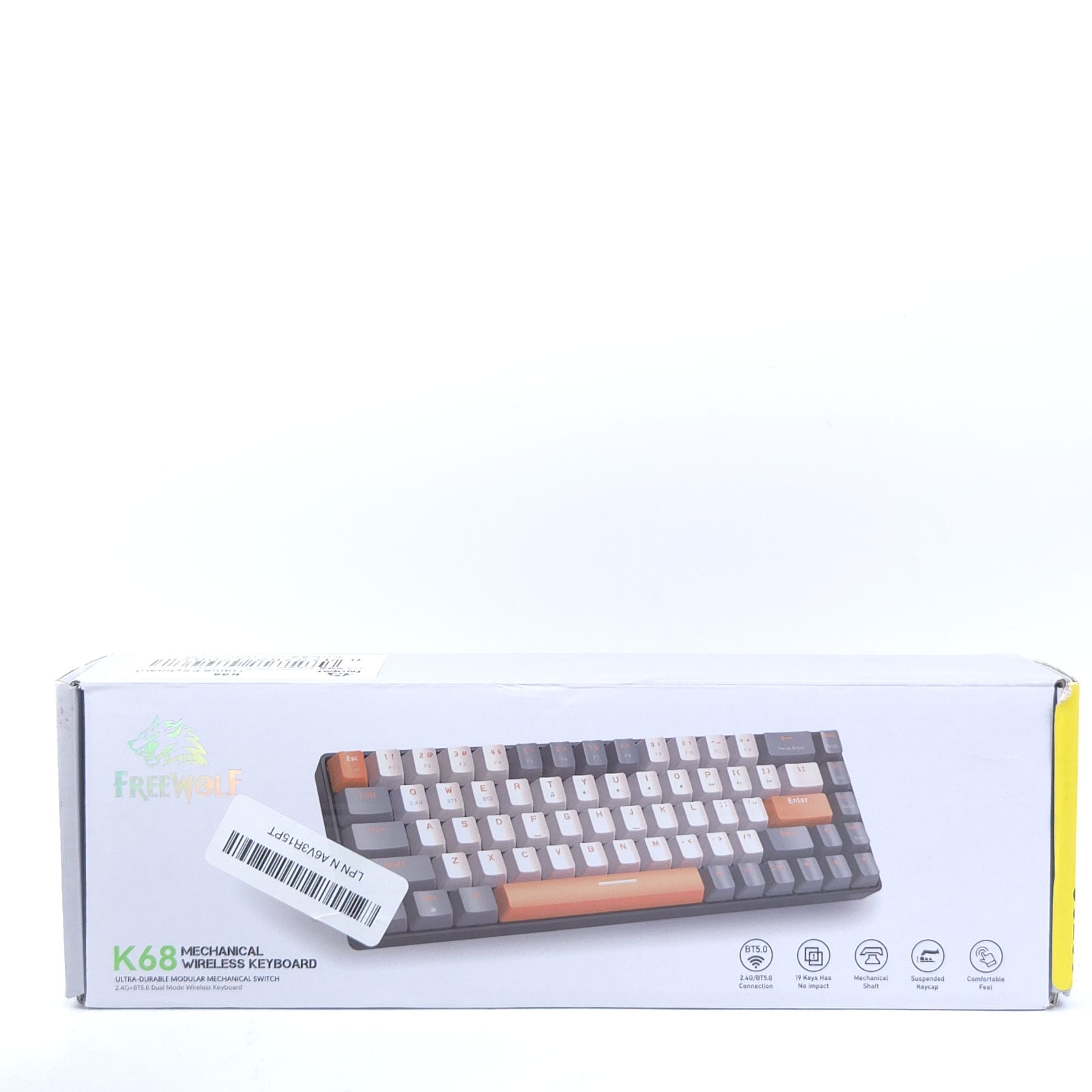 Wireless Mechanical Gaming Keyboard Red Switches + Keycap Puller & 2 Switches