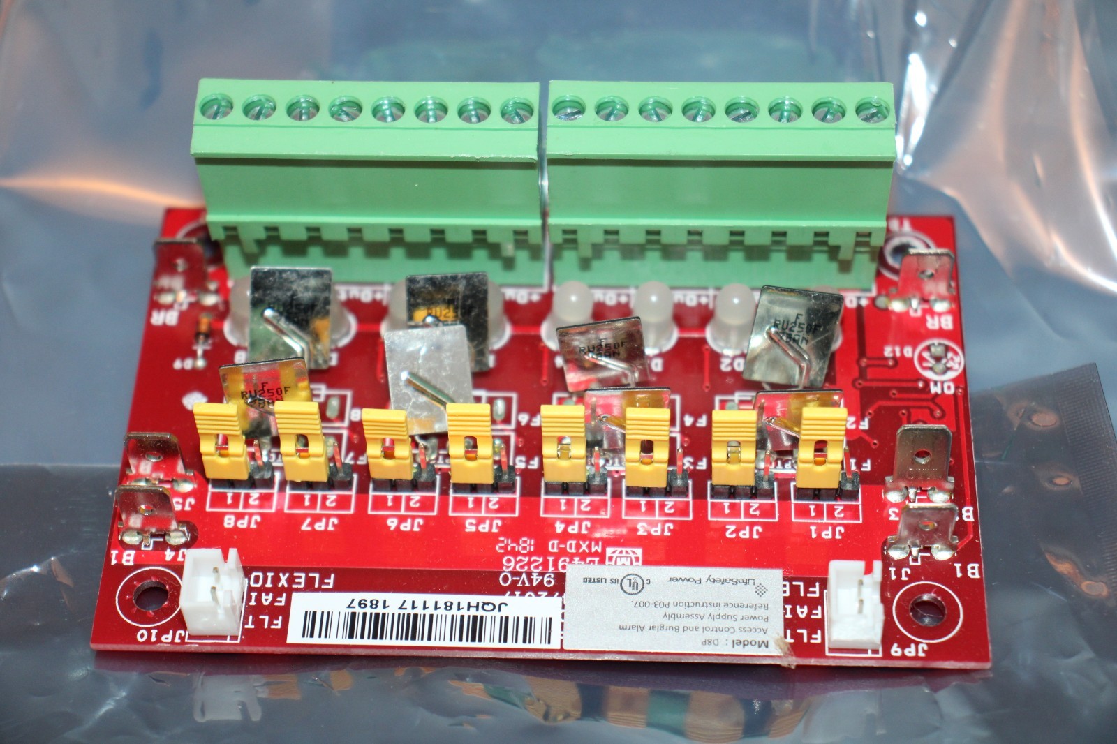 LIFESAFETY POWER A02-002 D8P 8-ZONE DISTRIBUTION BOARD MODULES "NEW"