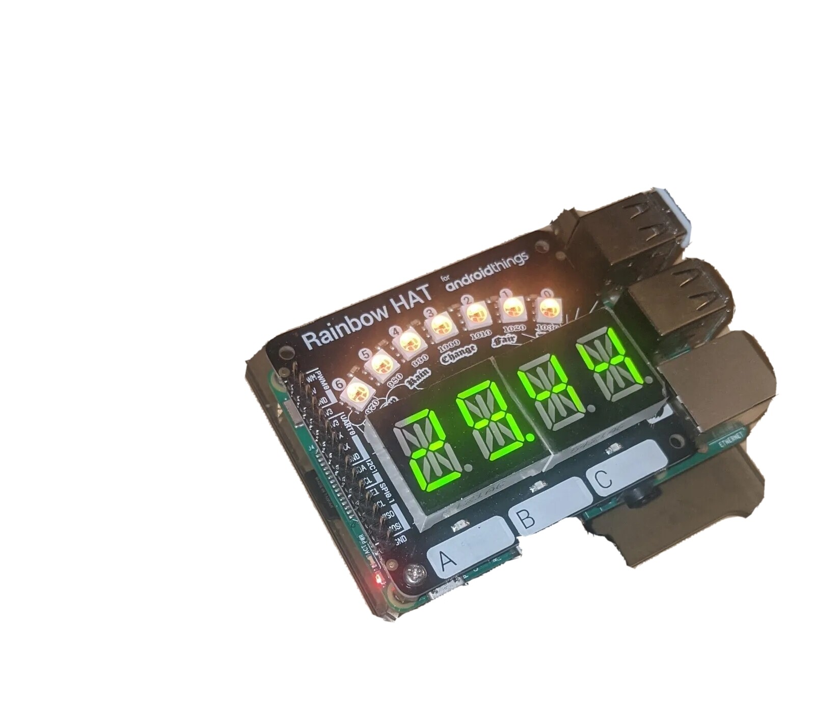 Pimoroni Rainbow Hat for Raspberry Pi iot and Android