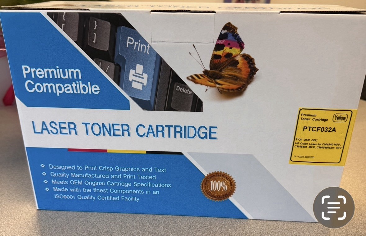 2  HP Toner Cartridges - NEW SEALED - 1 Yellow & 1 Magenta