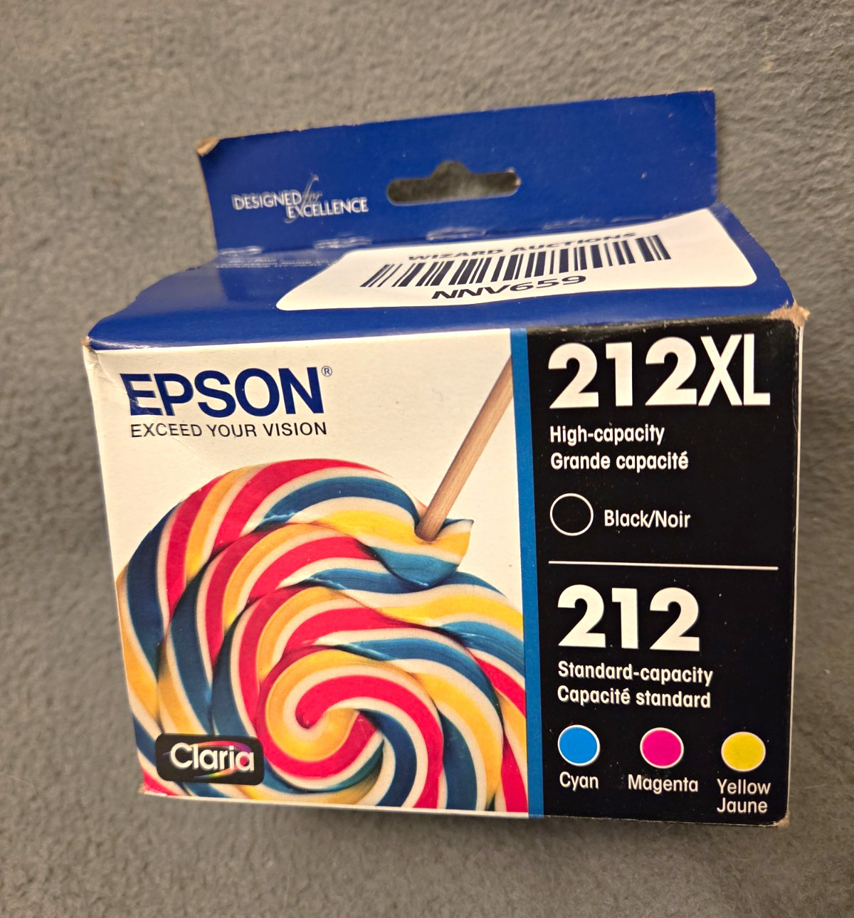 Epson 212XL & 212 Genuine High Capacity Ink Set BK Standard Capacity C/M/Y New
