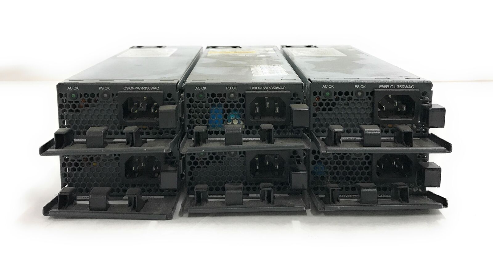 Lot of 6 Cisco PWR-C1-350WAV 350W Power Supplies for Catalyst 3850 Switch