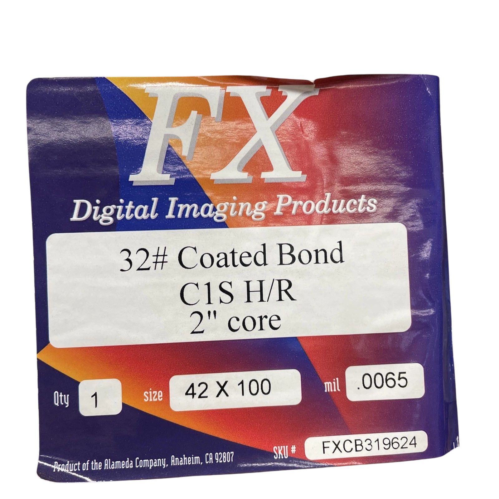 #32 Coated Bond 42" x 100' CIS H/R Inkjet Presentation Plotter Paper .0065mm