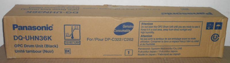 Panasonic drum unit black drum DQ-UHN36K for DP C322 C262 original packaging A