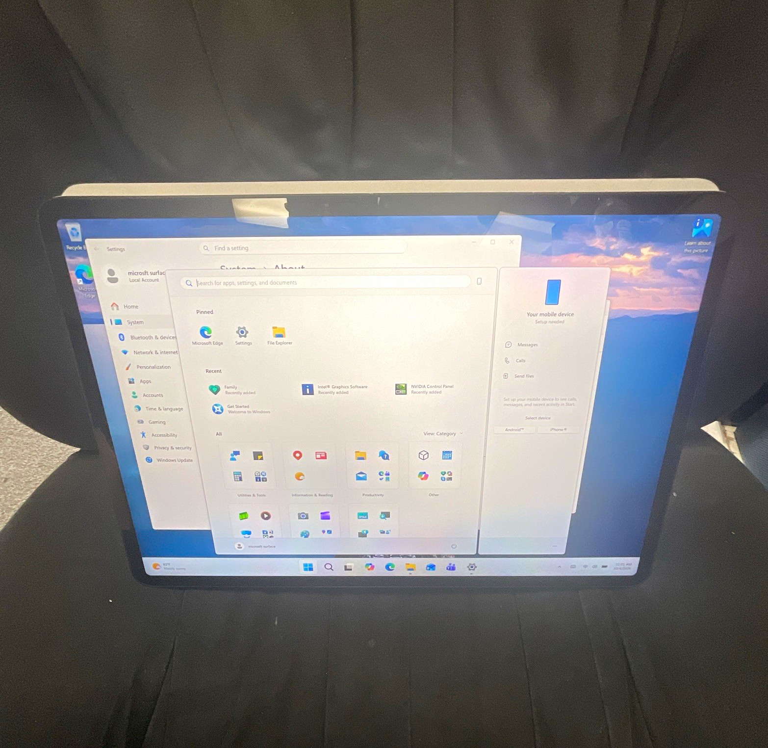 MICROSOFT SURFACE LAPTOP STUDIO 14” i7 16/512 RTX 3050 Ti Ms office 2024 