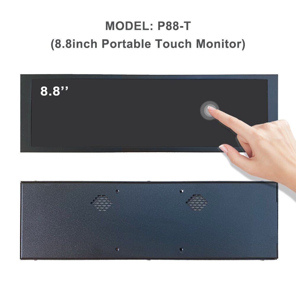 8.8inch Portable Touch Monitor 480x1920 Strip Display Bar Aida64 Second Screen