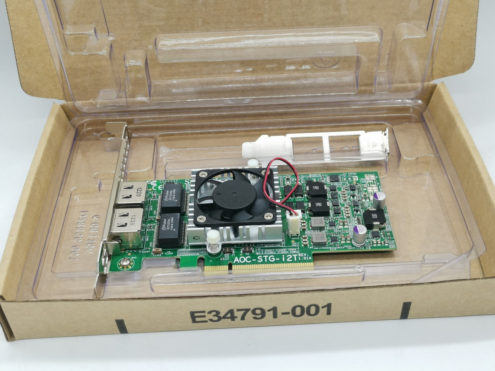 Supermicro AOC-STG-i2T REV 1.0 Dual Port 10GbE Ethernet PCI-E Adapter