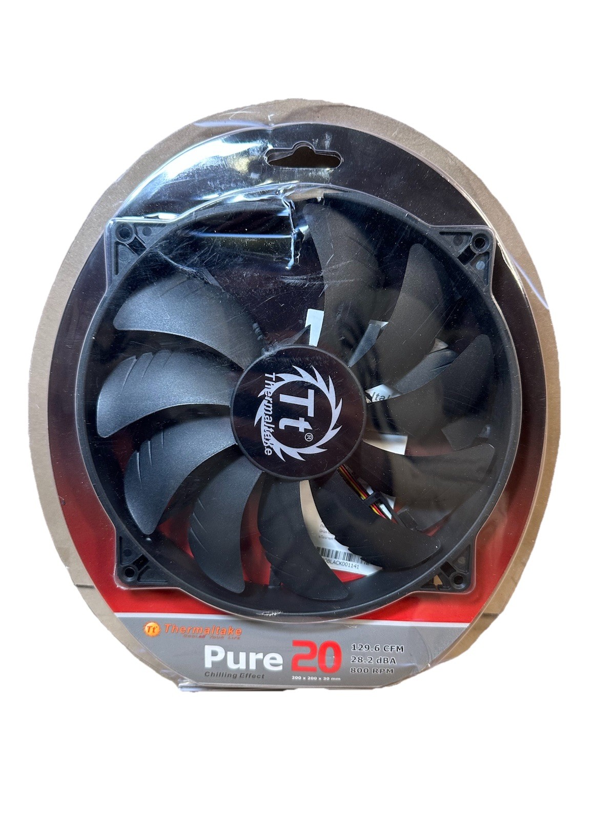 Thermaltake Pure 20 Computer Case Fan 200mm Black NEW