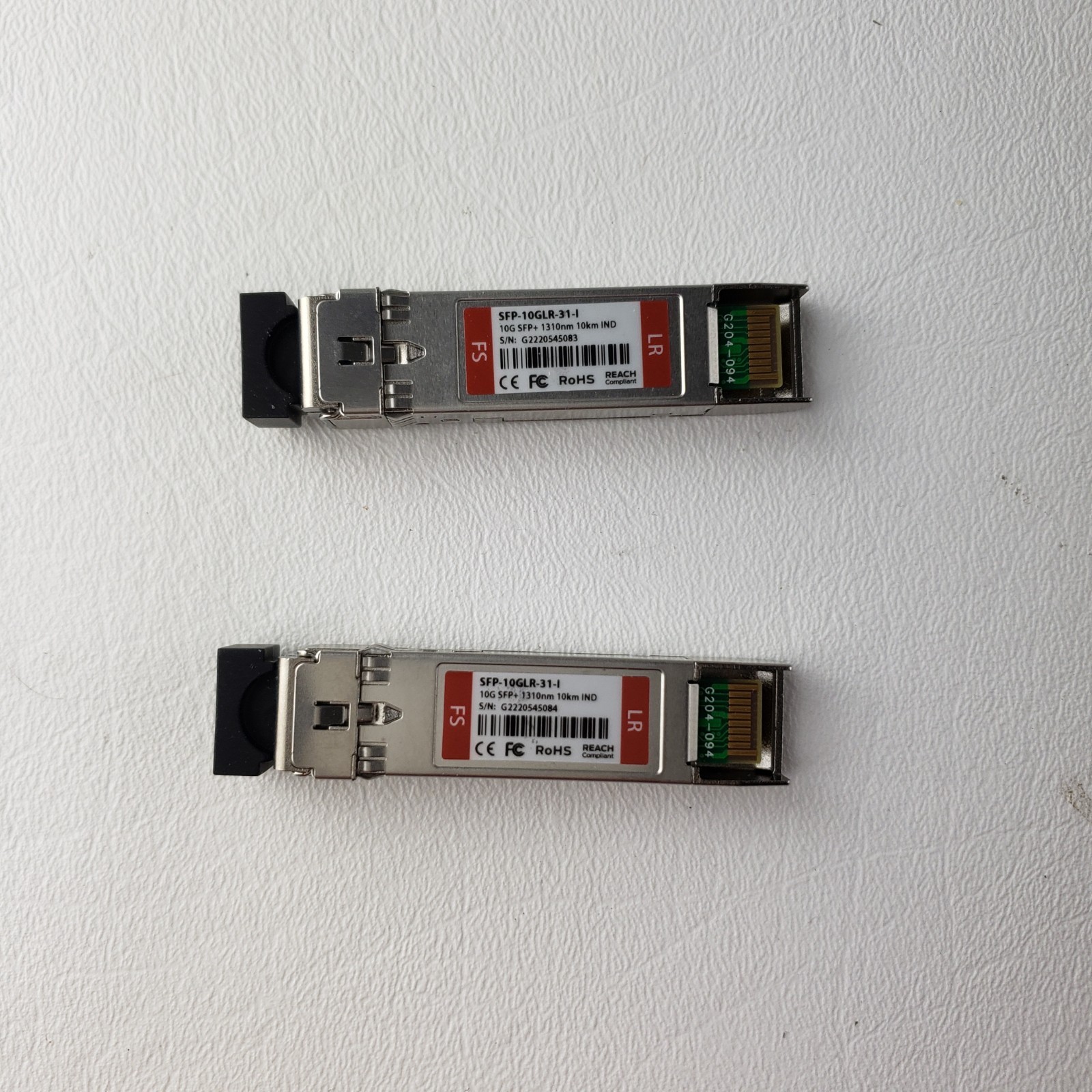 FS SFP-10GLR-31-I Cisco Compatible Transceiver Module (Industrial) Lot of 2