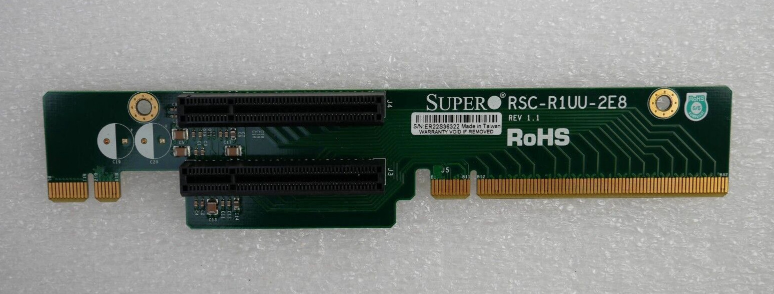 Supermicro RSC-R1UU-2E8 Dual PCI Express x8 1U Server Riser Card