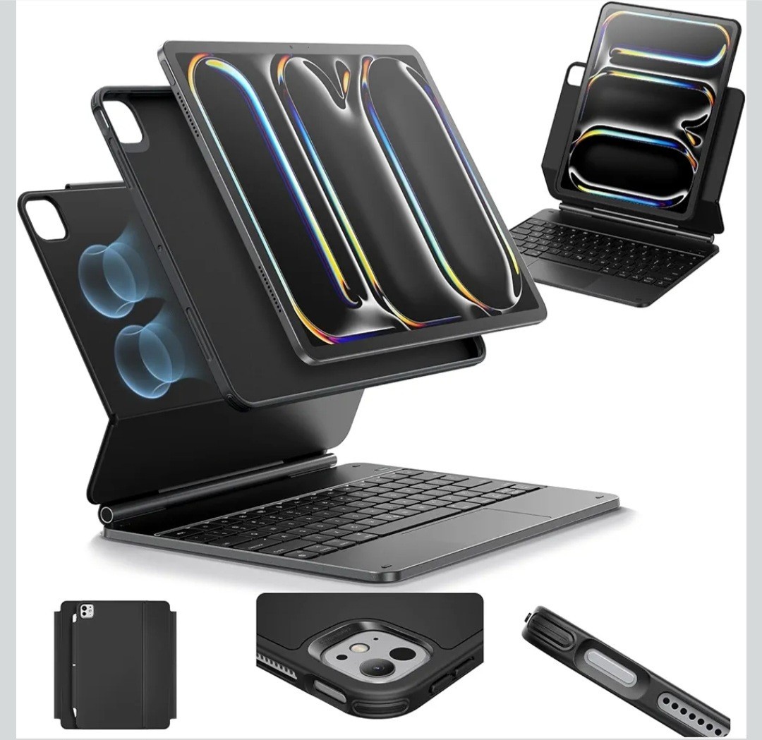 ESR iPad Pro 11 Inch Case with Keyboard (M5/M4, 2025/2024), iPad Pro 11(5th) mag