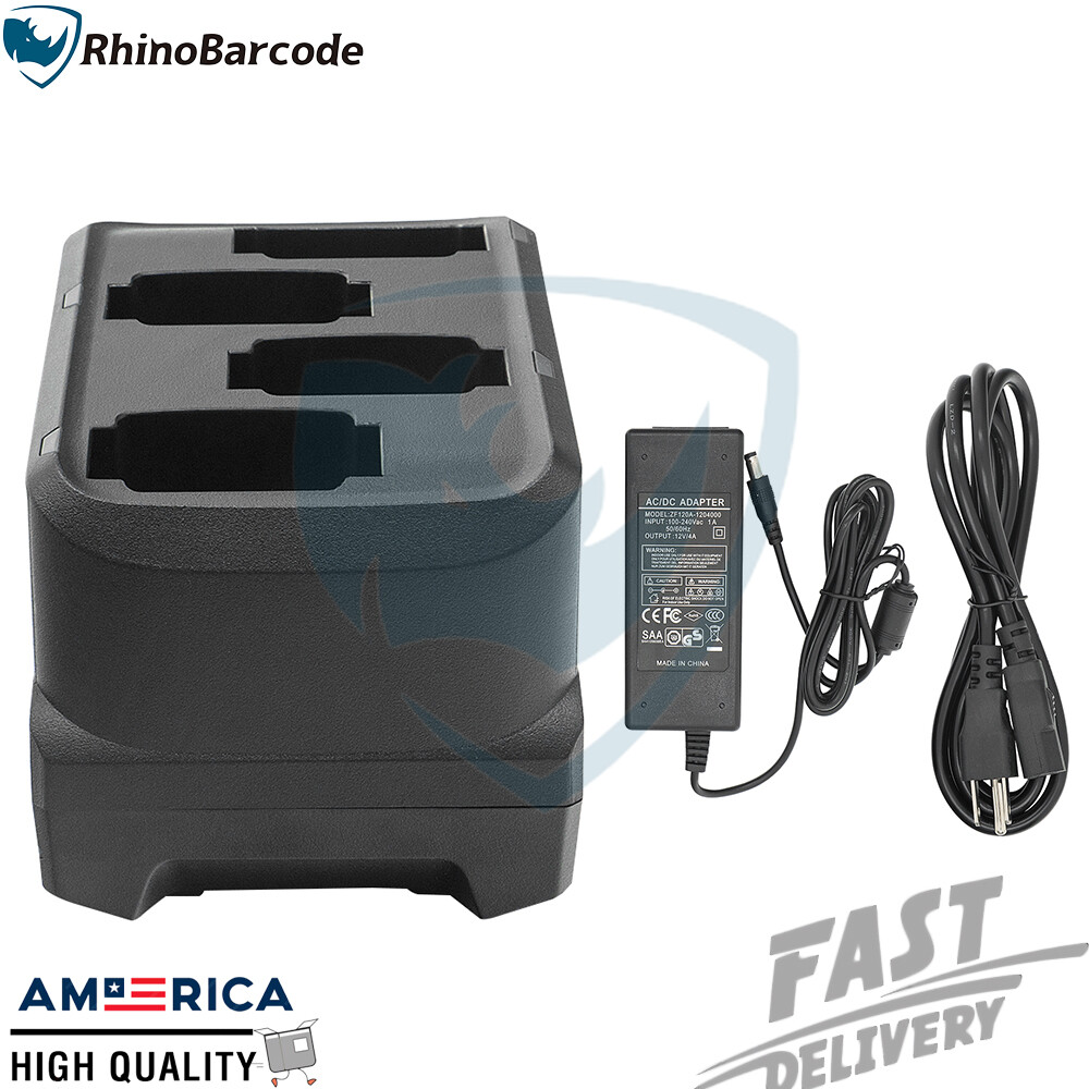For Zebra Charging Base Kit MC9300 MC930B 930P US 4-Slot Battery Charger Cradle