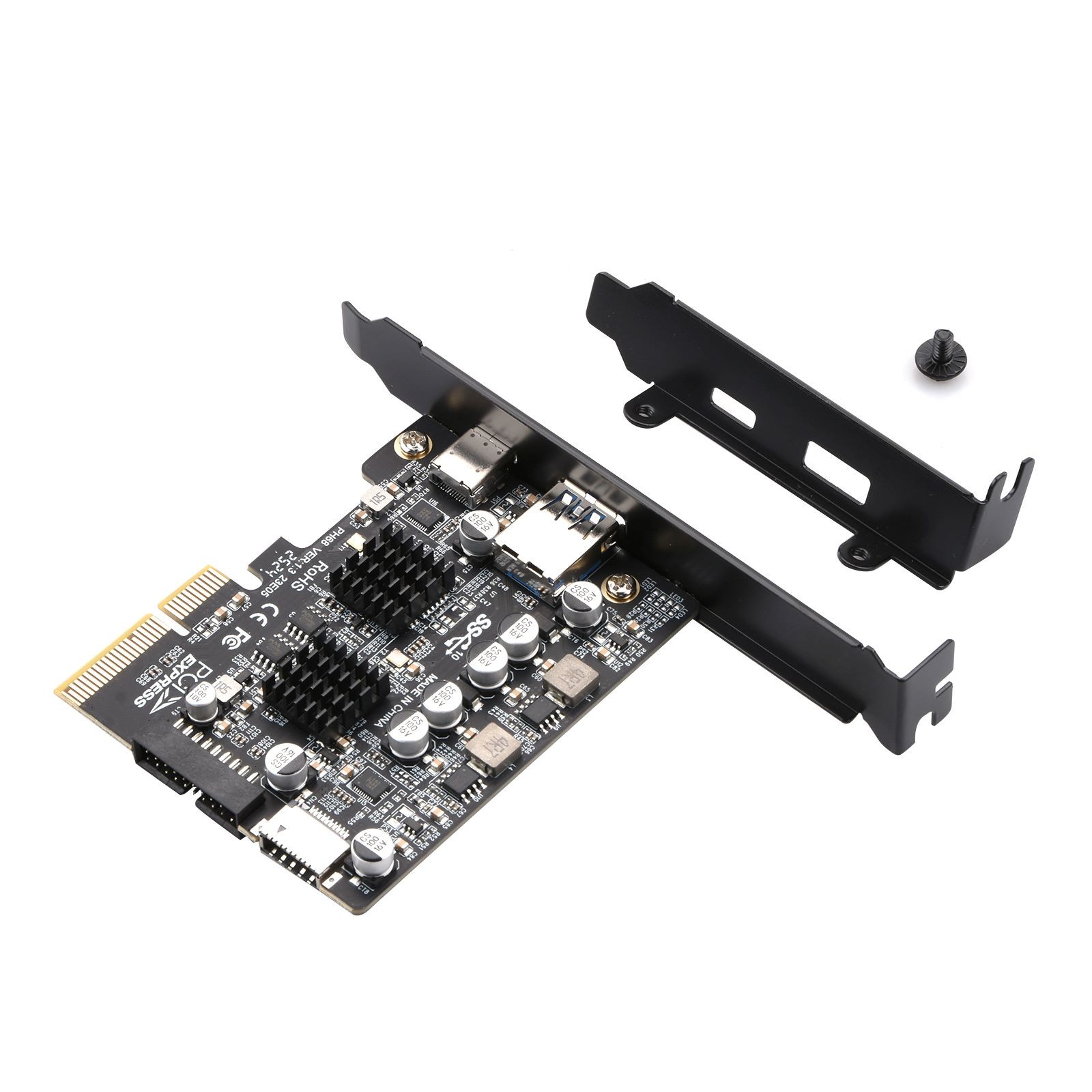 PCI-E X4/X8/X16 USB 3.2 Gen2 Expansion Card For USB1.1 2.0 3.0 3.1 3.2 Brand New