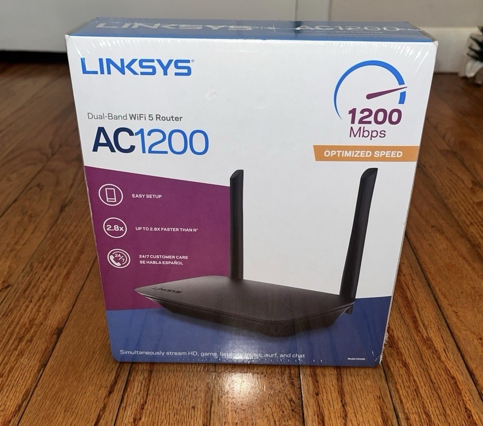Linksys Router AC1200 Dual-Band WiFi 5 Router: New Sealed Box