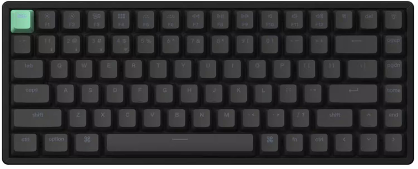 Keychron - K2 HE 75% Custom Wireless RGB Mechanical Keyboard with Programmabl...